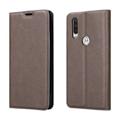Motorola ONE ACTION Suojakuori Lompakkokotelo (Ruskea)