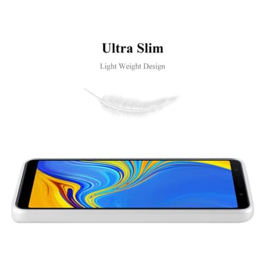 Samsung Galaxy A7 2018 Suojakuori Kotelo (Hopea)
