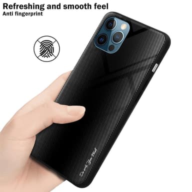 iPhone 12 PRO MAX Suojakuori Kotelo (Musta)