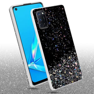 Oppo A92 Suojakuori Kotelo (Musta)