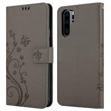 Huawei P30 PRO Suojakuori Lompakkokotelo (harmaa)