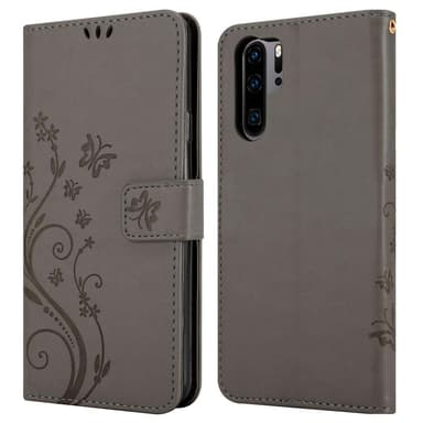 Huawei P30 PRO Suojakuori Lompakkokotelo (harmaa)