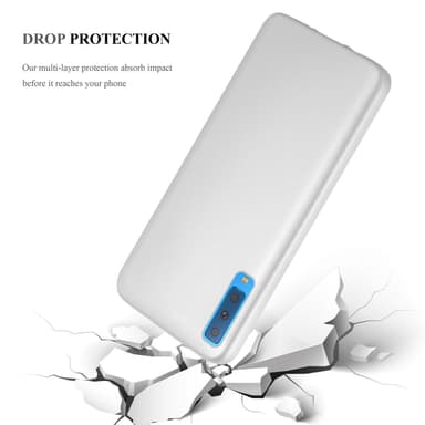 Samsung Galaxy A7 2018 Suojakuori Kotelo (Hopea)