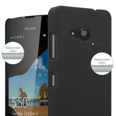 Nokia Lumia 550 Suojakuori Kotelo Case (Musta)
