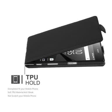 Sony Xperia Z5 Suojakuori Lompakkokotelo (Musta)