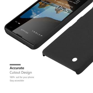 Nokia Lumia 550 Suojakuori Kotelo Case (Musta)