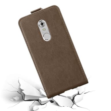 ZTE Axon 7 Suojakuori Lompakkokotelo (Ruskea)