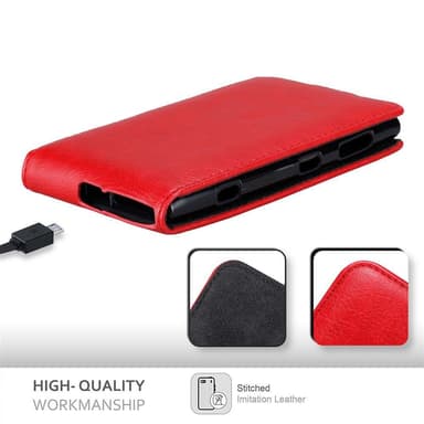 Nokia Lumia 1020 Suojakuori Lompakkokotelo (Punainen)