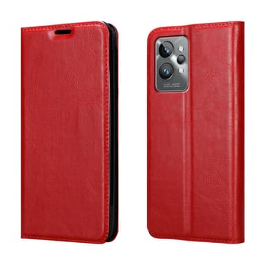 Realme GT 2 PRO Suojakuori Lompakkokotelo (Punainen)
