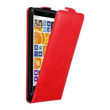 Nokia Lumia 830 Suojakuori Lompakkokotelo (Punainen)