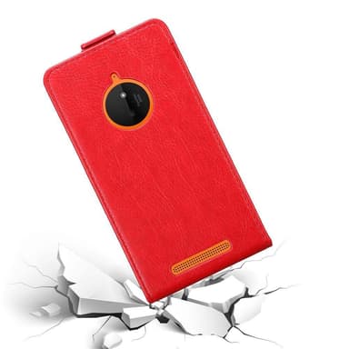 Nokia Lumia 830 Suojakuori Lompakkokotelo (Punainen)