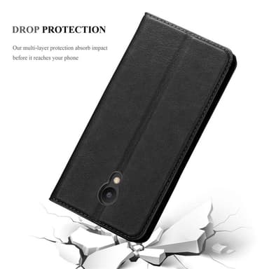 MEIZU M6 Suojakuori Lompakkokotelo (Musta)