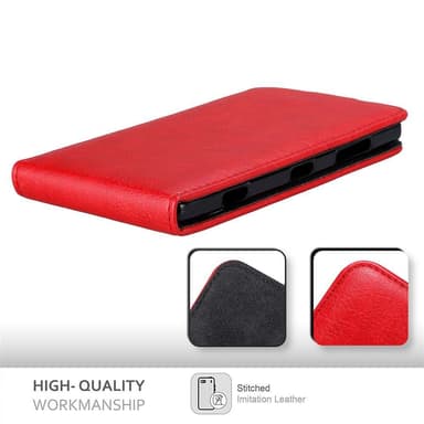 Nokia Lumia 830 Suojakuori Lompakkokotelo (Punainen)