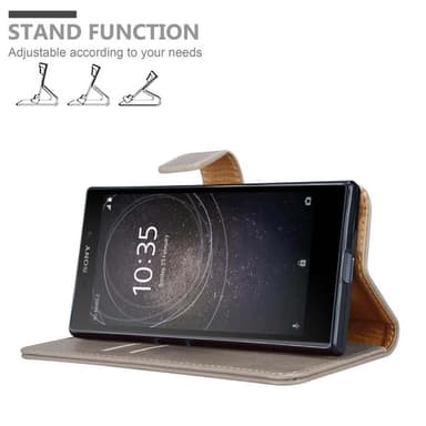Sony Xperia L2 Suojakuori Lompakkokotelo (Ruskea)