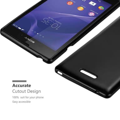 Sony Xperia T3 Suojakuori Kotelo (Musta)