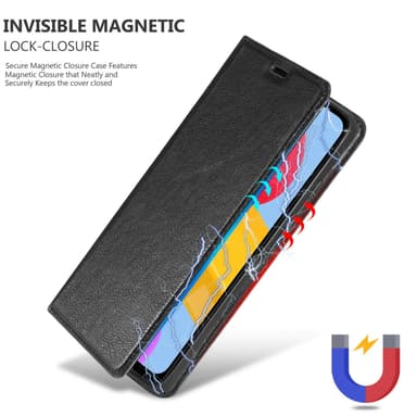 Samsung Galaxy M13 4G Suojakuori Lompakkokotelo (Musta)