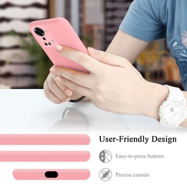 OnePlus Nord 2T Suojakuori Kotelo (Vaaleanpunainen)