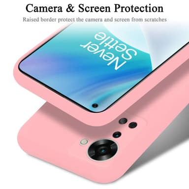 OnePlus Nord 2T Suojakuori Kotelo (Vaaleanpunainen)