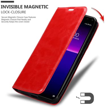Sony Xperia 20 Suojakuori Lompakkokotelo (Punainen)