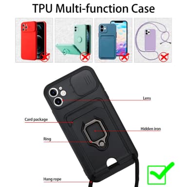 iPhone 11 Matkapuhelimen Ketju Kotelo