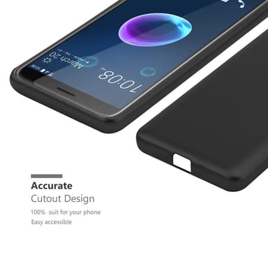 HTC Desire 12 Suojakuori Kotelo (Musta)