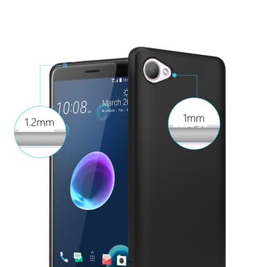 HTC Desire 12 Suojakuori Kotelo (Musta)
