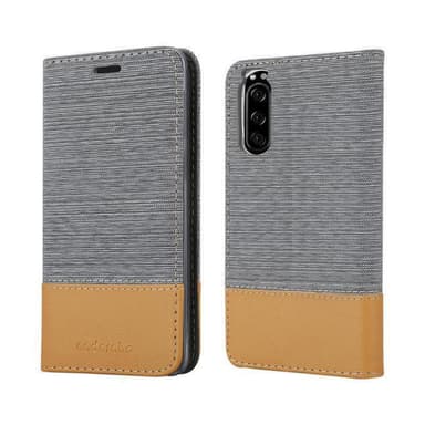 Sony Xperia 1 II Suojakuori Lompakkokotelo (harmaa)
