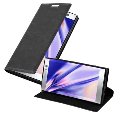 Sony Xperia XA2 Suojakuori Lompakkokotelo (Musta)