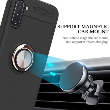 Samsung Galaxy NOTE 10 Suojakuori Kotelo (Musta)