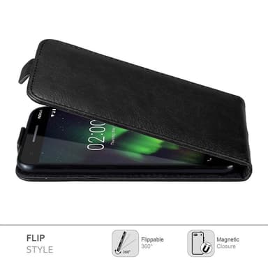 Nokia 2.1 Suojakuori Lompakkokotelo (Musta)