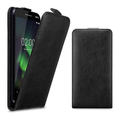 Nokia 2.1 Suojakuori Lompakkokotelo (Musta)