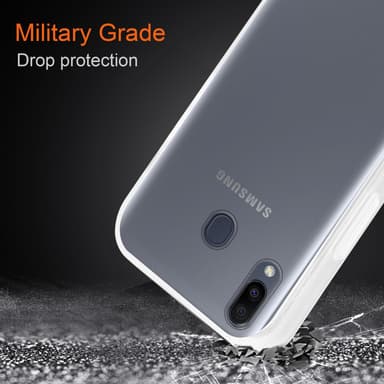 Samsung Galaxy M20 Suojakuori Kotelo (Läpinäkyvä)