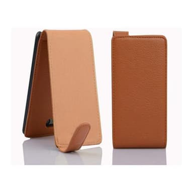 iPhone 5C Suojakuori Lompakkokotelo (Ruskea)