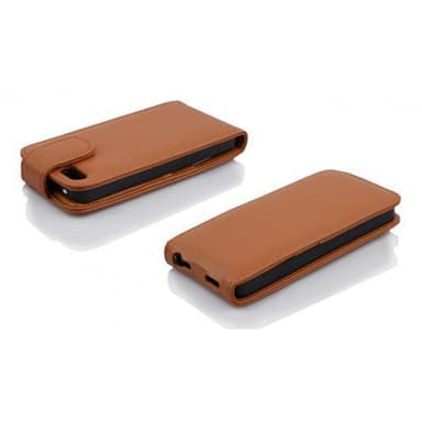 iPhone 5C Suojakuori Lompakkokotelo (Ruskea)