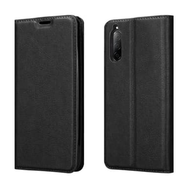 Sony Xperia 10 II Suojakuori Lompakkokotelo (Musta)