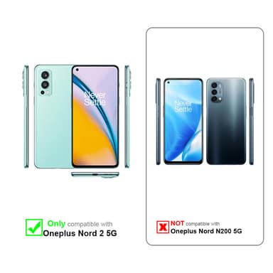 OnePlus Nord 2 5G Suojakuori Lompakkokotelo (Punainen)