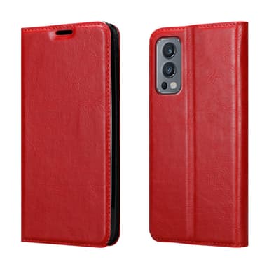 OnePlus Nord 2 5G Suojakuori Lompakkokotelo (Punainen)