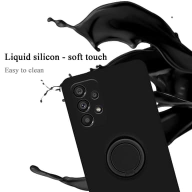 Samsung Galaxy A73 5G Suojakuori Kotelo (Musta)