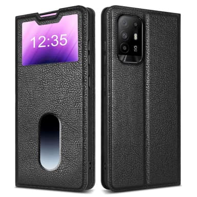 Lompakkokotelo Oppo A94 5G Case (Musta)