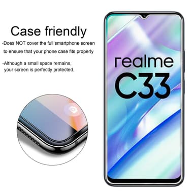 Realme C33 Näytönsuoja Karkaistu lasi Suojakalvo
