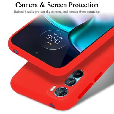 Motorola EDGE 30 Suojakuori Kotelo Case (Punainen)