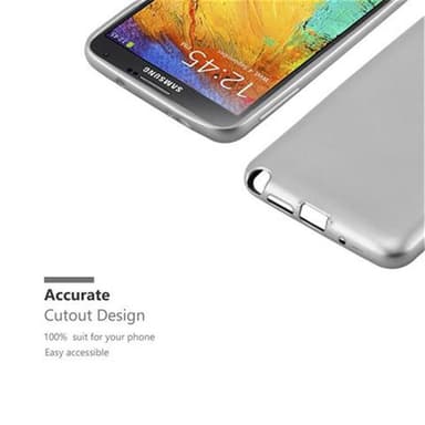 Samsung Galaxy NOTE 3 Suojakuori Kotelo (Hopea)