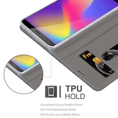 ZTE Nubia N3 Suojakuori Lompakkokotelo (harmaa)