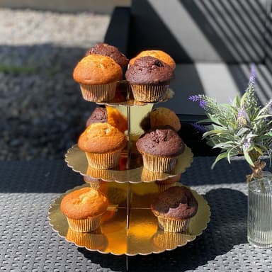 Etagere Muffiniteline Cupcake teline (kulta)