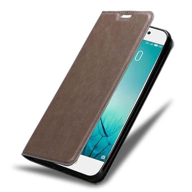 MEIZU PRO 7 Suojakuori Lompakkokotelo (Ruskea)