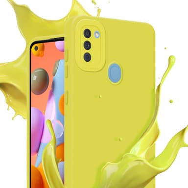 Samsung Galaxy A11 / M11 Suojakuori Kotelo (Keltainen)