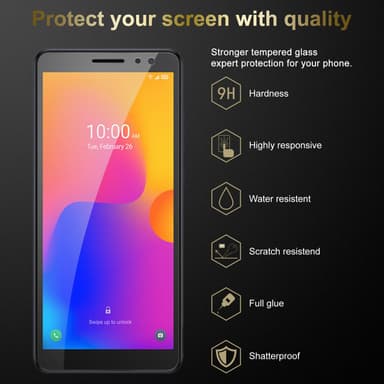Alcatel 1B 2022 Näytönsuoja Karkaistu lasi Suojakalvo