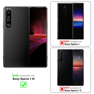Sony Xperia 1 III Suojakuori Lompakkokotelo (Ruskea)