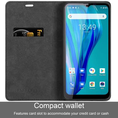 Oukitel C23 PRO Suojakuori Lompakkokotelo (Musta)