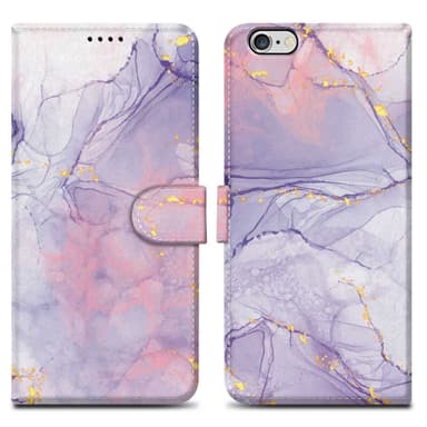 iPhone 6 / 6S Suojakuori Lompakkokotelo (Violetti)